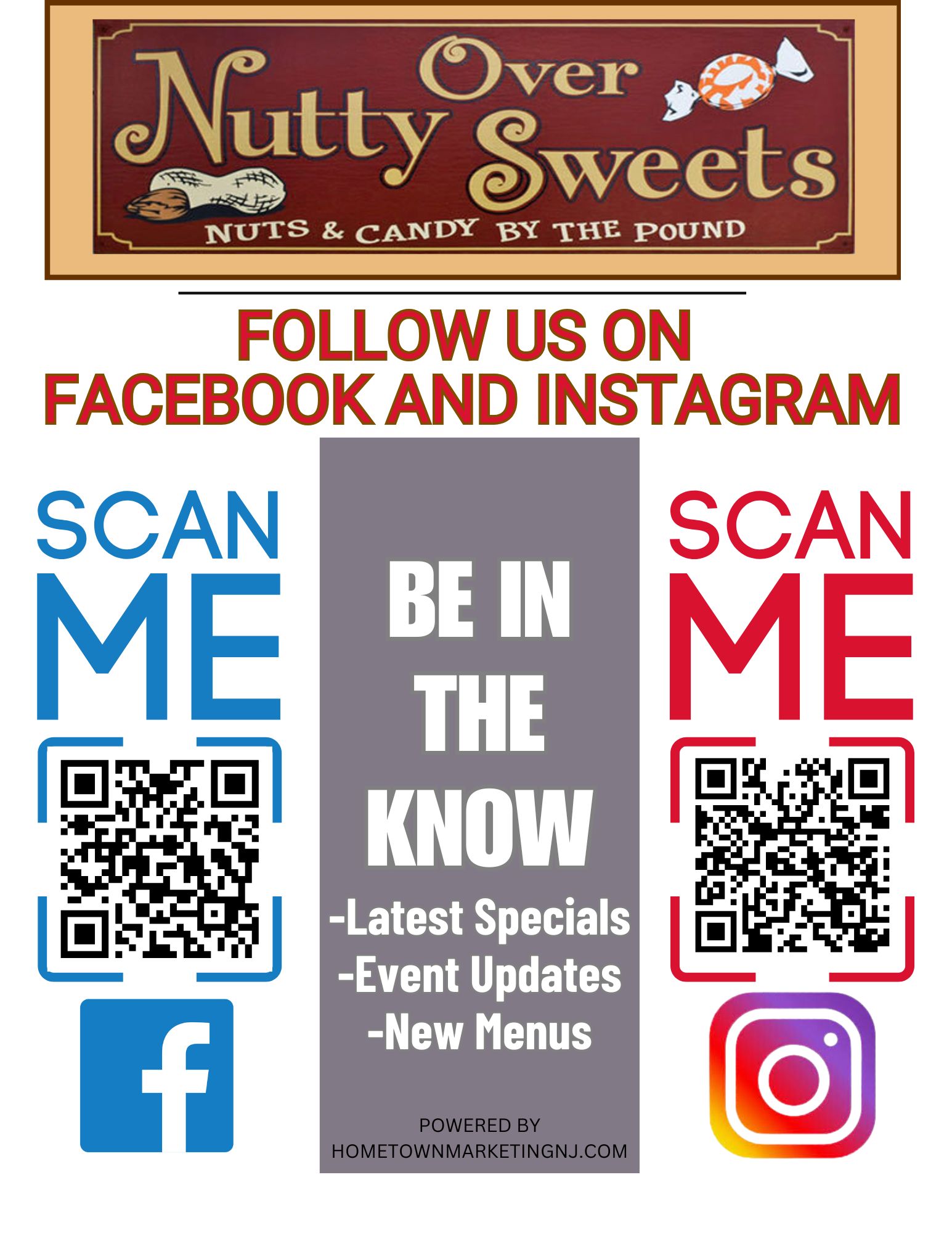 Nutty over sweets Social Media 2025